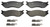 Raybestos PGD966M Professional Grade Semi-Metallic Disc Brake Pad Set