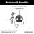 Lewmar Conversion Kit for Upgrading/Converting Pro-Series 700 and 1000 to Pro-Fish Freefall Windlasses, Compatible with Pro-Series 700 Serial Numbers 561 or 571-2020200929
