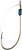 Eagle Claw 449WA-6 Weedless Baitholder 2 Slices Non-Offset Hook, 5 Piece (Bronze)
