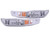 Anzo USA 511021 Acura Integra Chrome Euro w/Amber Reflector Bumper Light Assembly - (Sold in Pairs)