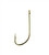 Eagle Claw Plain Shank Gold Hook 10Pk Size 8
