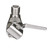 Seachoice Antenna Rail Ratchet Mount With Heavy-Duty Handle, 316 Stainless Steel