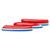 KICK-EEZ Grind to Fit Recoil Pad with Sorbothane, Rocker, Screw-On Backing for Shotgun or Rifle, Butt Stock Pads Shooting (2" X 5 5/8", Thickness 15/16" Tapered, Patriot (Red/White/Blue))