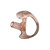 Ear Phone Connection EP-EMRM Clear Medium Rubber Right Earmold for Acoustic Tubes