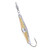 Clarkspoons 1BB-GLDF Spoon Squid #1 Silver/Gold Flash - with Ball - 1BB-GLDF