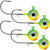 Rapala Neon Moon Eye 1/4 Jig Fishing Lure (Chartreuse Lime Green)