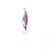 Clam Corporation 110116 Leech Flutter Spoon 1/8oz, Size 10, Rainbow
