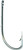 Mustad Classic Beak Hook #1/0 Offset Ringed Eye Nickel 8/Pk 92661-NI-1/0-8