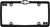 Cruiser Accessories 10450 Chevy License Plate Frame, Matte Black/Chrome...