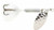 Yakima Bait Wordens Rooster Tail Spinner 1/8 Oz Hammered Silver White 208-HSWH