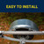 TIE DOWN 86265, Single Round Metal Fender, Galvanized Steel, 12 inch Wheel...