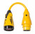 Marinco EEL Pigtail Adapters, 50A 125V to 30A 125V