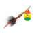 Mepps B4ST G/RW-G Aglia In-Line Spinner 1/3 oz Dressed Treble Hook Gold/Red/W