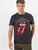 Amplified Rolling Stones Vintage Tongue Unisex T-Shirt (Large) Charcoal
