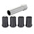MCGARD 25354 Black Tuner Style Cone Seat Wheel Locks (M12 x 1.25 Thread Size) -
