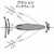 Yo-Zuri R1153-BM Hydro Pencil Floating Lure, Blue Mackerel