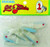 Creme Lit'l Fishie Minnow 2-1/2" 1/4 Oz White Pearl Blue Back 10/Pk 2093-10