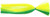 C&H CH-NSW07-1/4 Sea Witch Trolling Lure, Chartreuse/Green Skirt, 1/4 oz Head