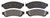 Raybestos PGD1067M Professional Grade Semi-Metallic Disc Brake Pad Set
