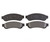 Raybestos PGD1067M Professional Grade Semi-Metallic Disc Brake Pad Set