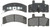 Raybestos PGD368M Professional Grade Semi-Metallic Disc Brake Pad Set