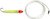 GOT-CHA Troll Rig #2/0 Hook 18Ft 30Lb Mono Leader Fluor Red/Chartreuse GT108