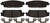 Raybestos MGD1707CH Reliant Brake Pad Set, 1 Pack