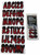 Hardline Products RUBKG200 Burgundy/Black Hard LET/NUM KIT