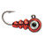 Tungsten Larv Eye Jig 1/32 oz Glow Metallic Red