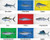 Taylor Made Products 1947 Carey Chen King Mackerel 40 Flag, 36 x 60-Inch