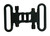 Allen Company Magnum Swivel Set, Tested to 300lb, Black 1"