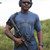 Magpul Blend Crew Neck Short Sleeve T-Shirt for Men, Magmouth Navy Heather,...