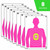EZAIM Fun Paper 12 X 18 in The Pink Silhouette Target, 8 PK