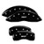 MGP Caliper Covers 54012SMGPBK MGP Black Powder Coat Finish, Silver...