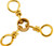 Swivels 3Way Sp BRS Sz 8 Fishing-Equipment