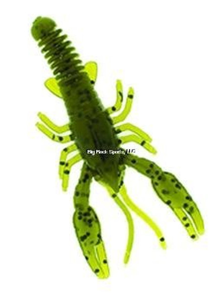 DRY CREEK Drop Shot Craw, 3", Green Pumpkin Pepper, 15/Pack