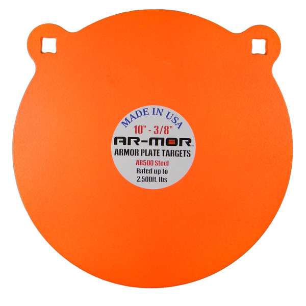 AR-MOR Targets 10" x 3/8" Round AR-500 Gong, Orange, One Size