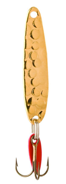 Bay De Noc 2AG 1-Inch Swedish Pimple Jig, 1/10-Ounce, Hamm Gold