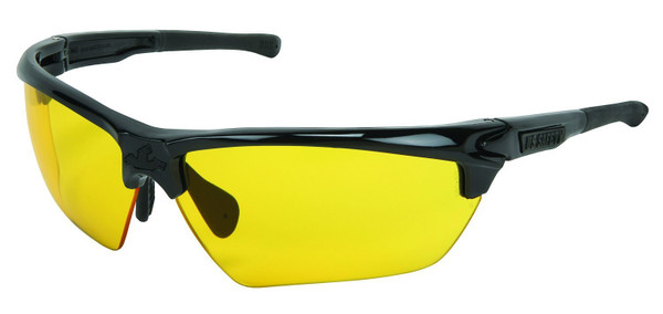 MCR Safety - Amber Yellow Max6 Lenses - Anti-Fog Safety Glasses (DM1334PF)