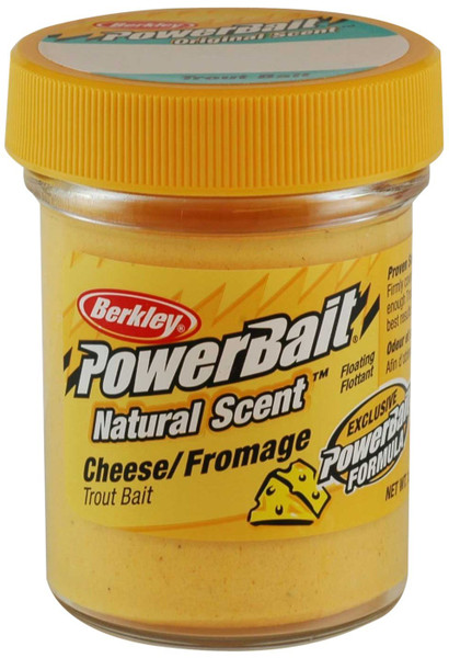 Berkley PowerBait Natural Scent Trout Bait Cheese, 1 pack
