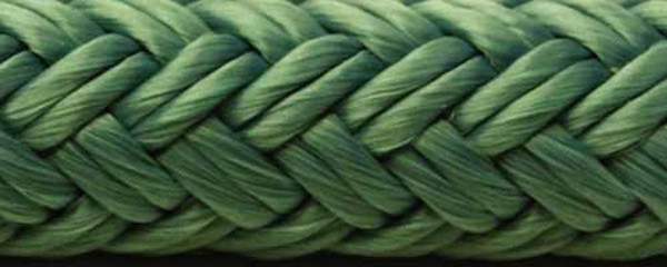 Seachoice Double-Braid Nylon Dock Line w/Eye Splice, Pre-Shrunk, Heat Stabilized, 3/8 in. X 20 Ft., Teal Green