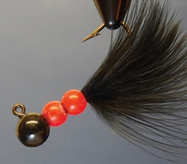 Hawken SMJ18009 Beau Mac Marabou Jig, 1/8 oz Black