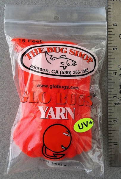 The Bug Shop 15' Glo Bugs Yarn 5/15" Diameter (Flame)