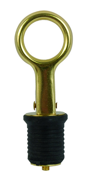 Attwood 11591-3 Brass Snap-Handle 1-Inch Drain Plug