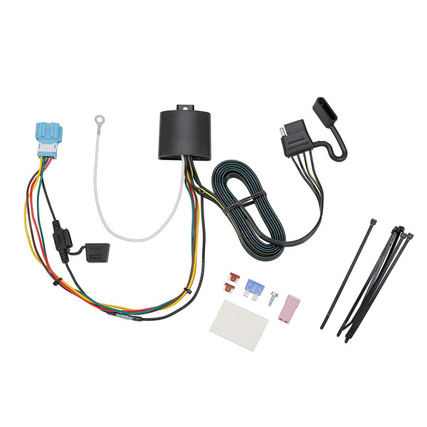 Tekonsha T-One® T-Connector Harness, 4-Way Flat, Compatible with Select Honda Odyssey, Black