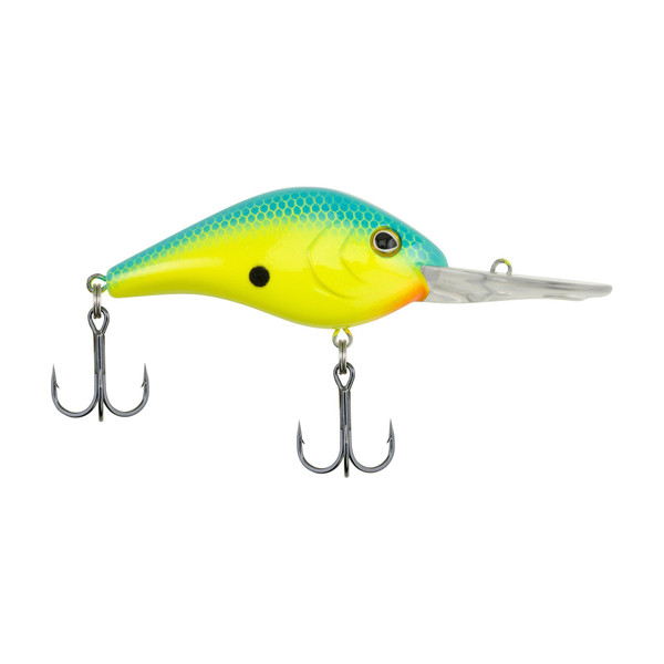 Berkley Dredger Fishing Lure, Blue Chartreuse, 3/4 oz, 2 3/4in | 7cm Crankbaits, Tight, Subtle Action Ideal for Deep Water Fish, Equipped with Sharp Fusion19 Hook
