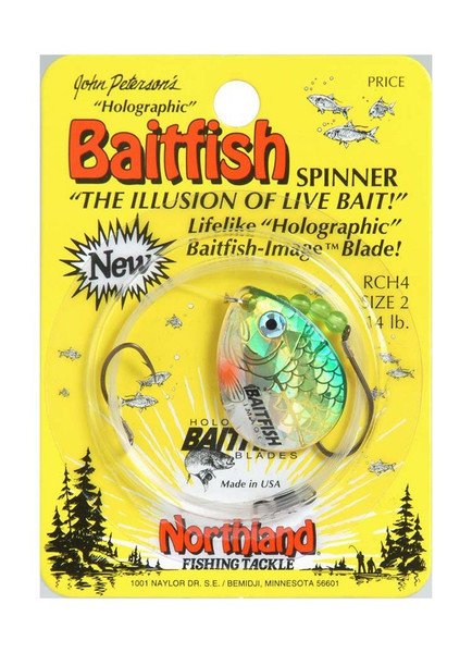 Northland Tackle Baitfish Spinner Harness Rig, Yellow Perch, 2-4 Hook