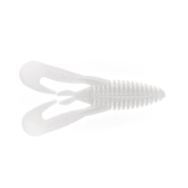 BAITFUEL Mini Kickin' B-Bug Versitile Creature Bait Infused with Supercharged X55 Formula Gel | 3.5-Inch, White