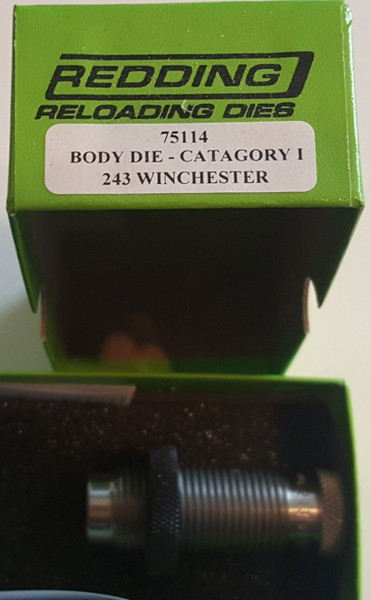 Redding Reloading Body Die - 243 Winchester, 75114 Redding Reloading Body Die - 243 Winchester, 75114