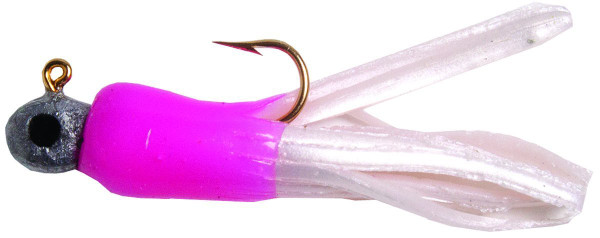 Betts 54-3-3-4 1/32-Ounce Mini Tube Jig, Pink and Pearl Finish
